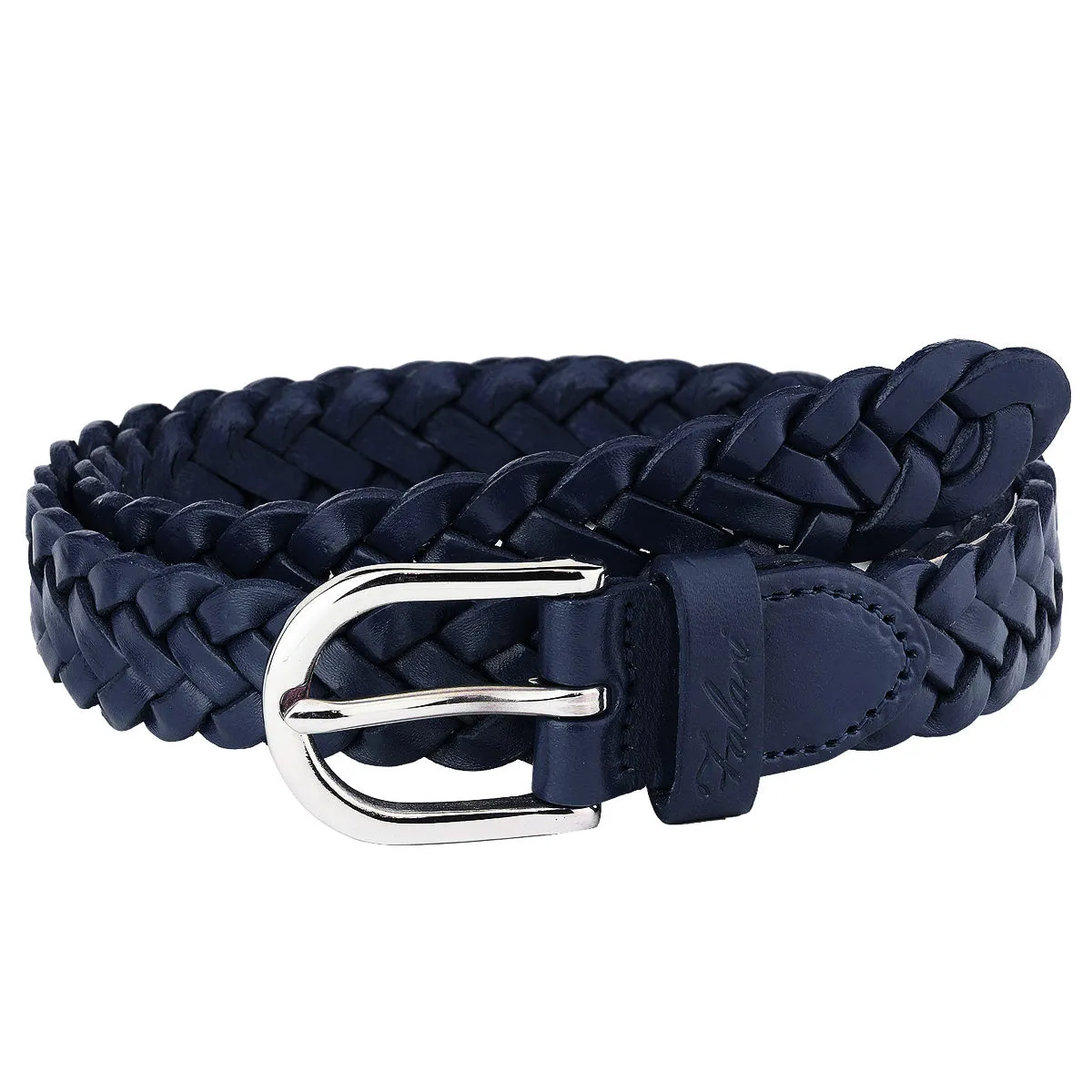 Falari Women's Leather Braided Belt 6007