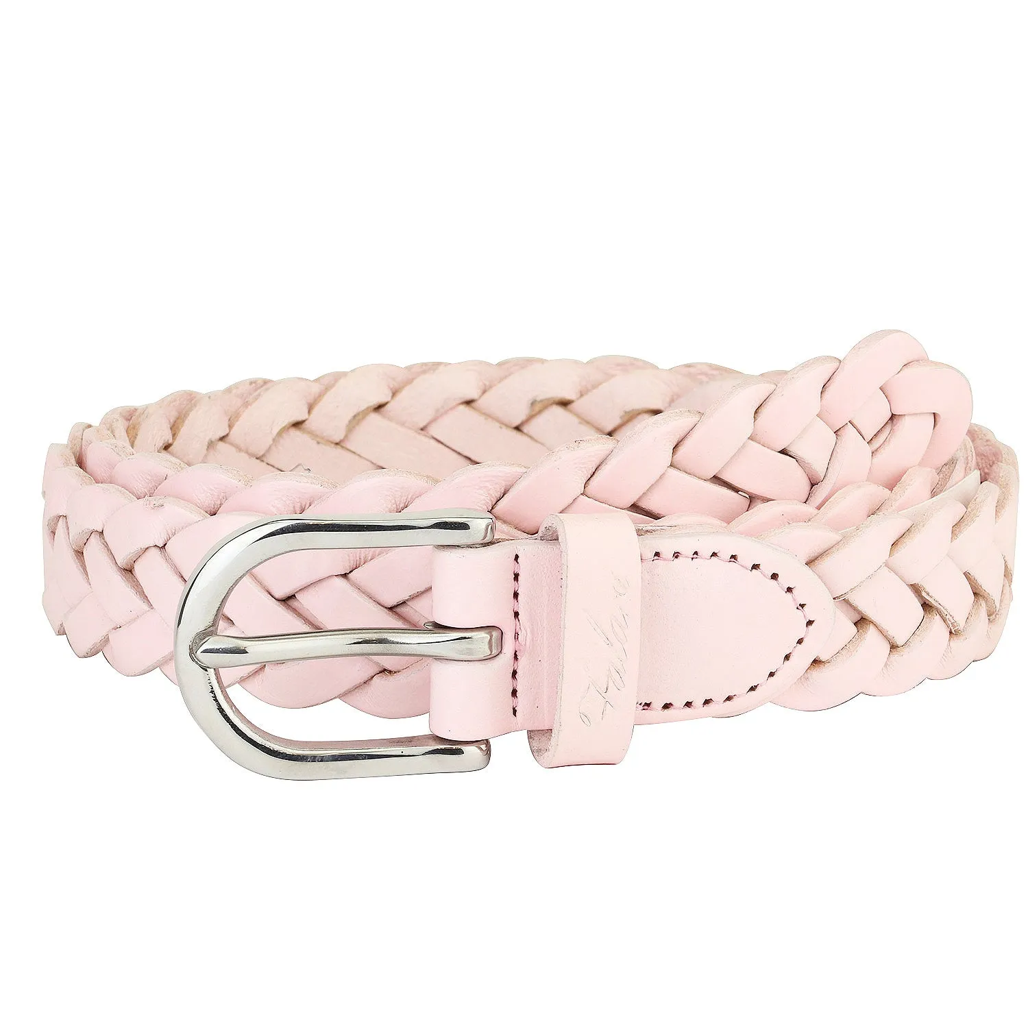 Falari Women's Leather Braided Belt 6007