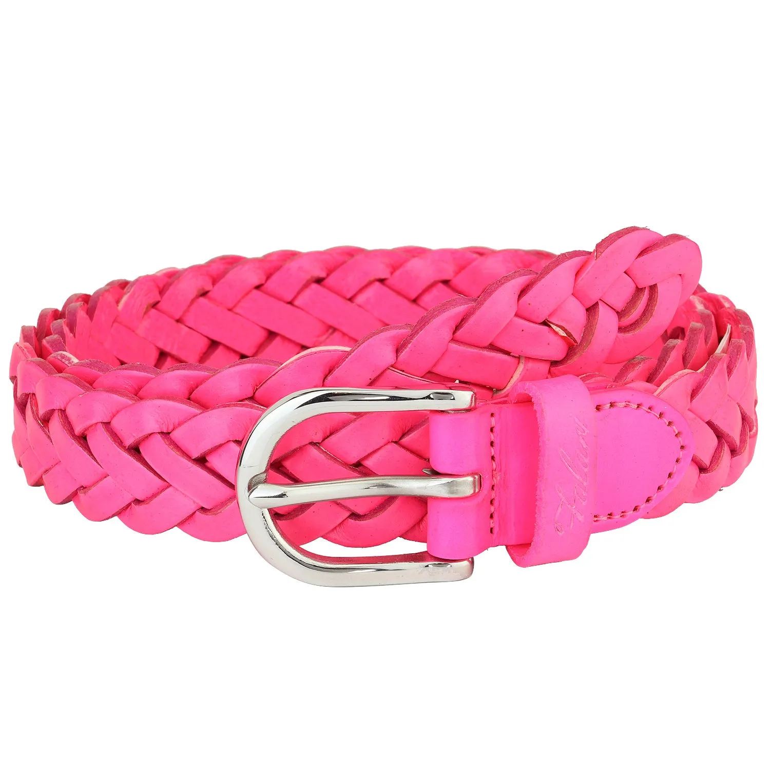 Falari Women's Leather Braided Belt 6007