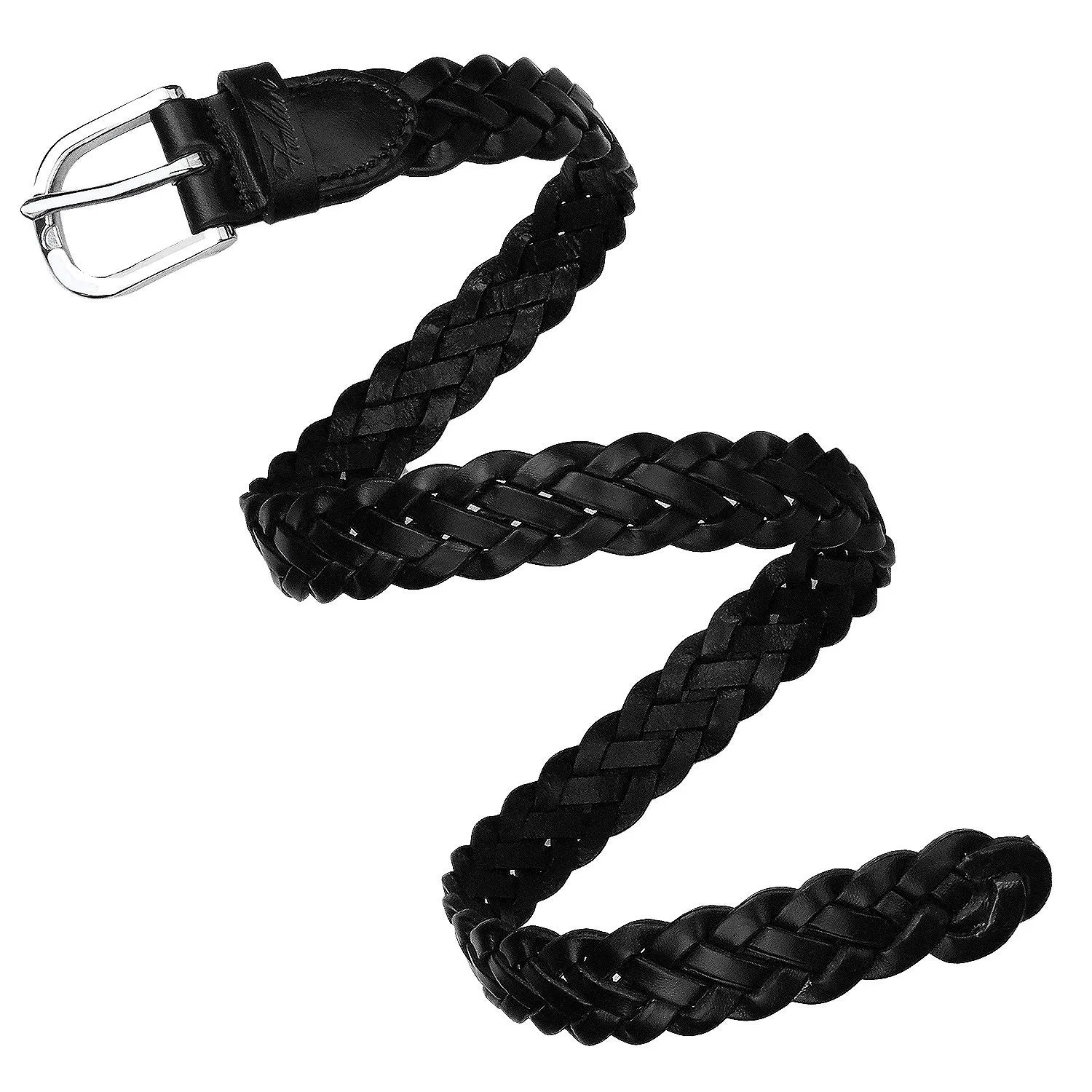 Falari Women's Leather Braided Belt 6007