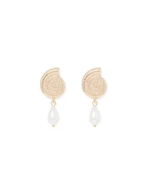Felicia Shell Swirl Earrings