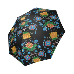 Floral Beadwork Four Mothers Foldable Umbrella
