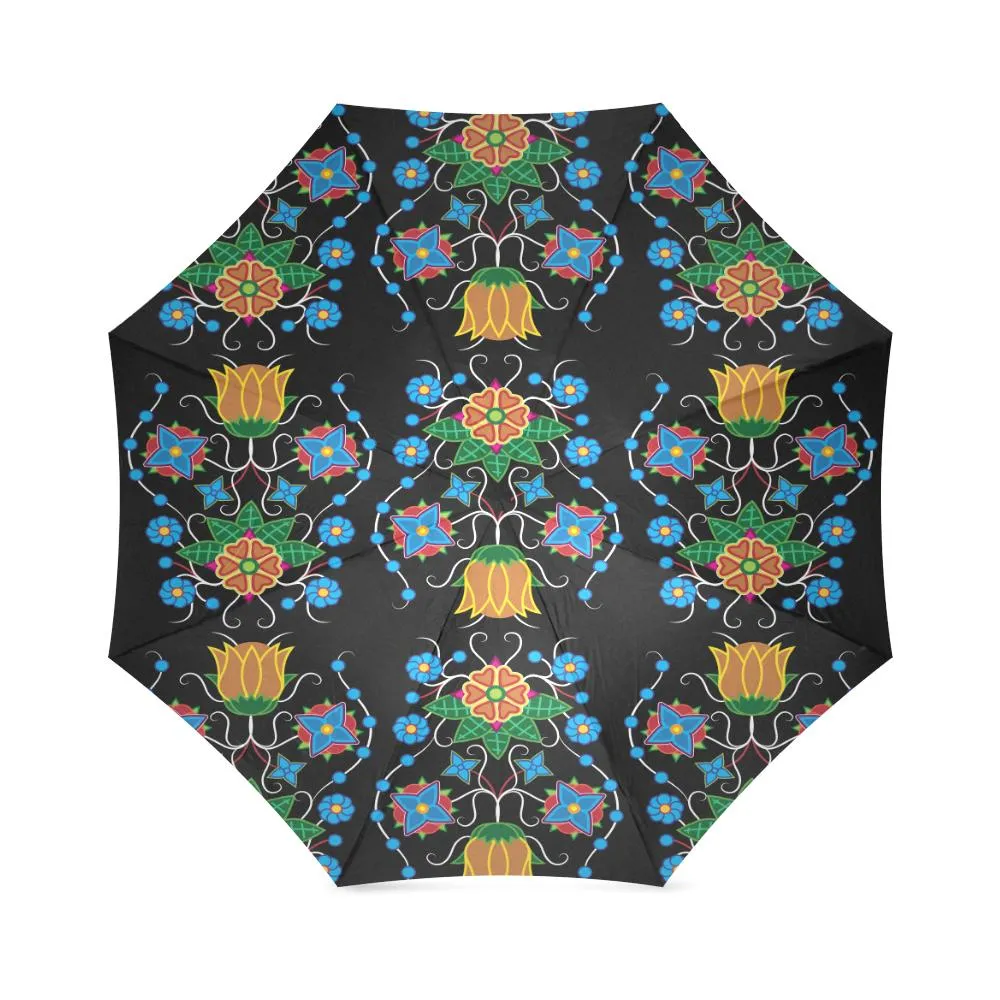 Floral Beadwork Four Mothers Foldable Umbrella