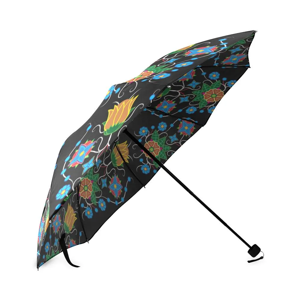 Floral Beadwork Four Mothers Foldable Umbrella