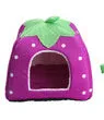 Foldable Cat/Dog Kennel-Warm Cushion Strawberry Shape