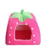 Foldable Cat/Dog Kennel-Warm Cushion Strawberry Shape