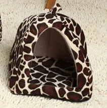 Foldable Cat/Dog Kennel-Warm Cushion Strawberry Shape