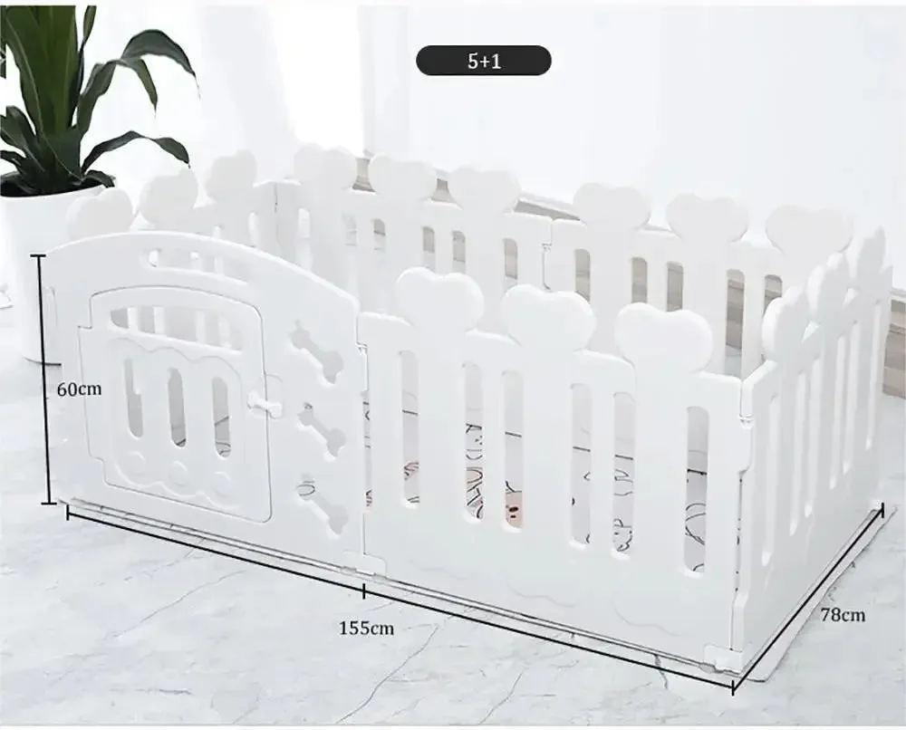 Foldable Dog Crate & Playpen Portable Pet Enclosure