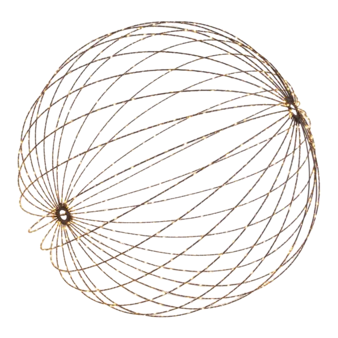 Foldable Sphere LED Metal Copper - 80cm