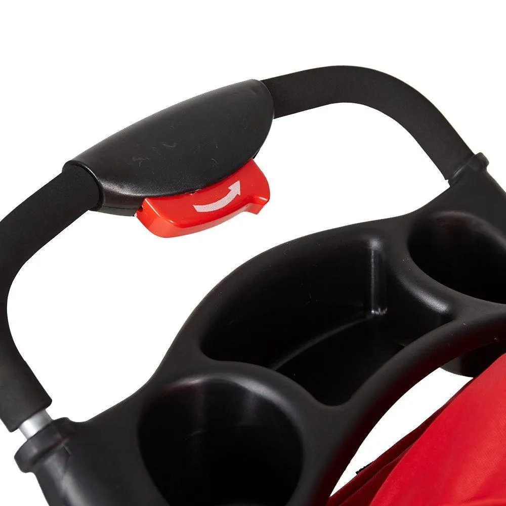 Folding Pet Stroller Elite Jogger Kitten Puppy Easy Walk Dog Cat Small Animals Travel Carrier, Red