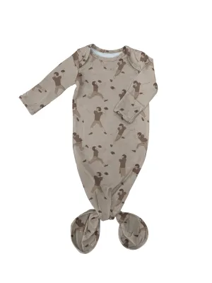 Football Knotted Gown 0-3 Months