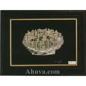 Framed Sculpture Of Jerusalem Old City - Framed Art