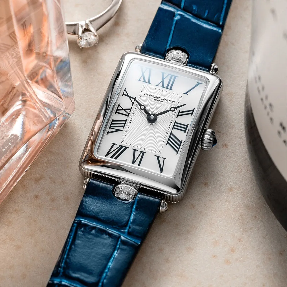 Frederique Constant Ladies Fc Art Deco Blue Watch FC-200MPW2AC2D6