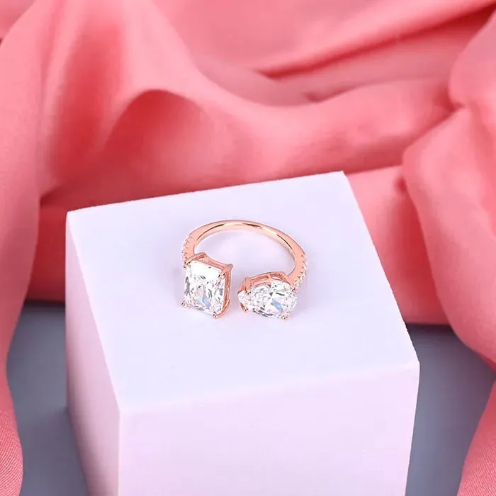 Fusion Two Stone Ring