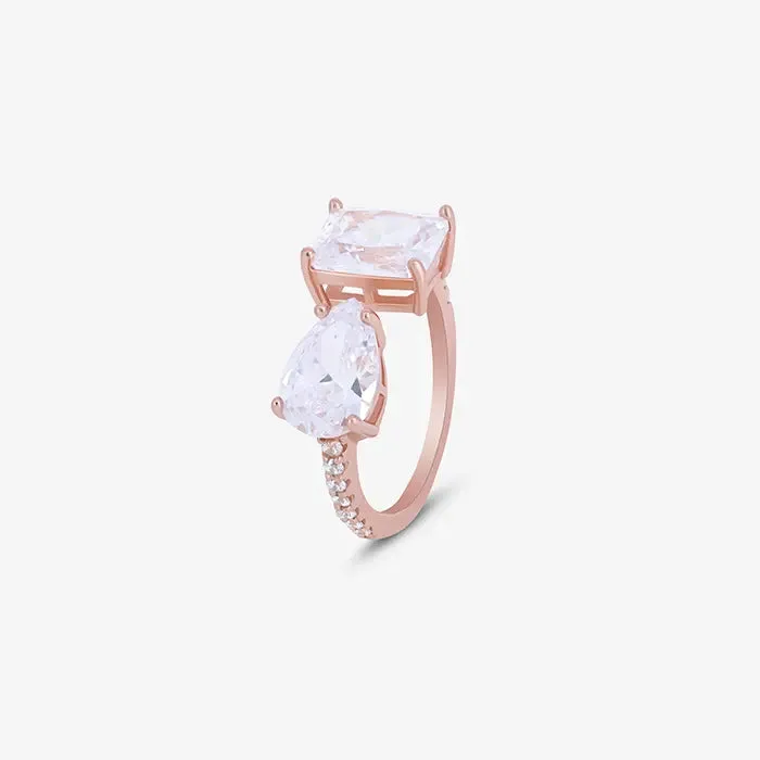Fusion Two Stone Ring
