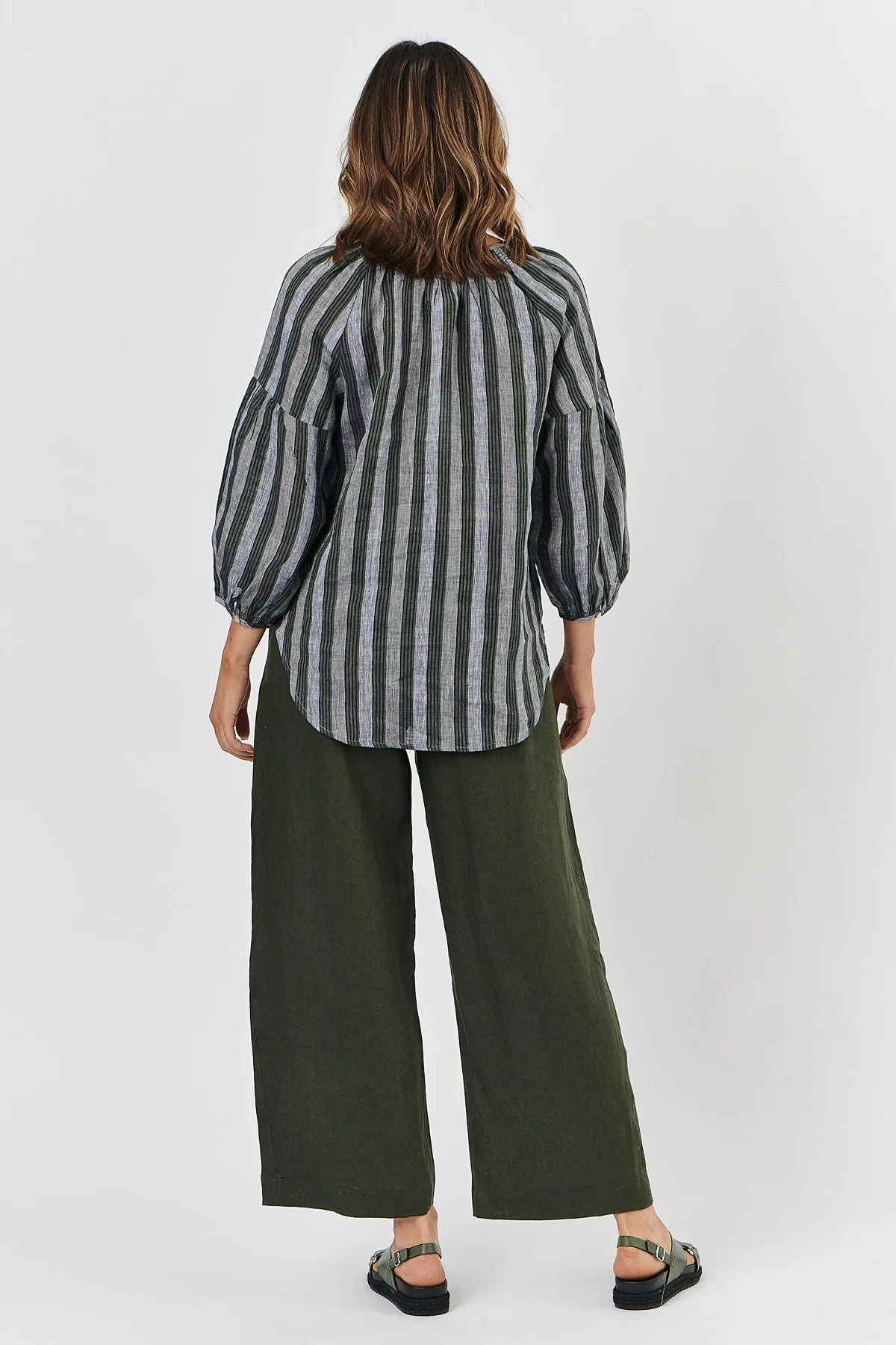 GA412 Linen Top in Tatami