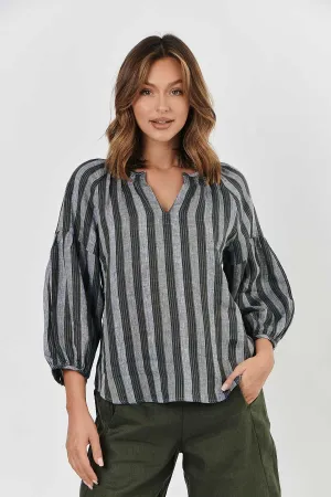 GA412 Linen Top in Tatami