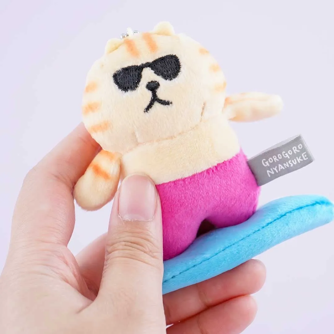 Gorogoro Nyansuke Surfing Cat Plushie Charm