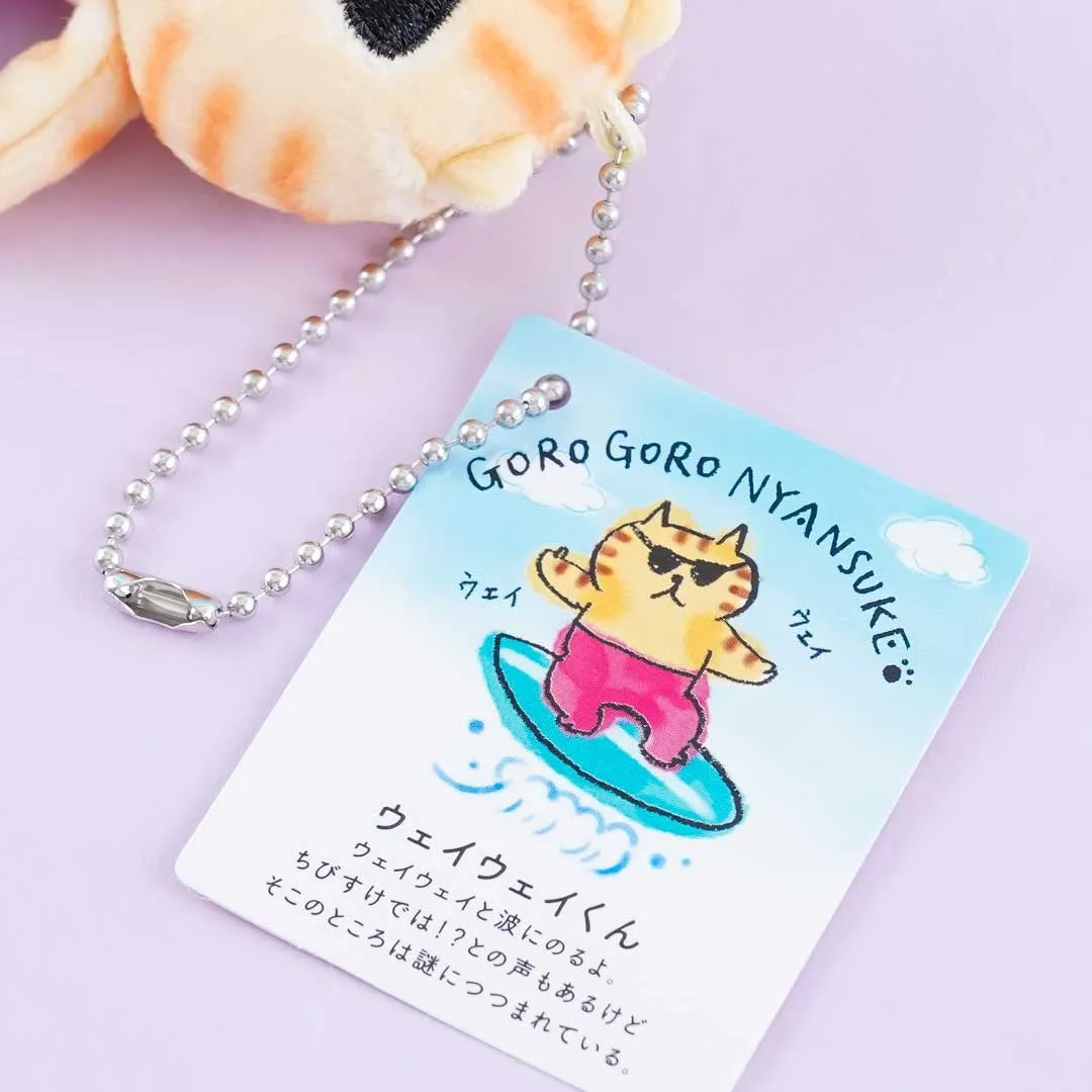 Gorogoro Nyansuke Surfing Cat Plushie Charm