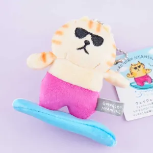 Gorogoro Nyansuke Surfing Cat Plushie Charm