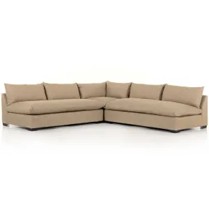 Grant 3 Piece Sectional, Heron Sand