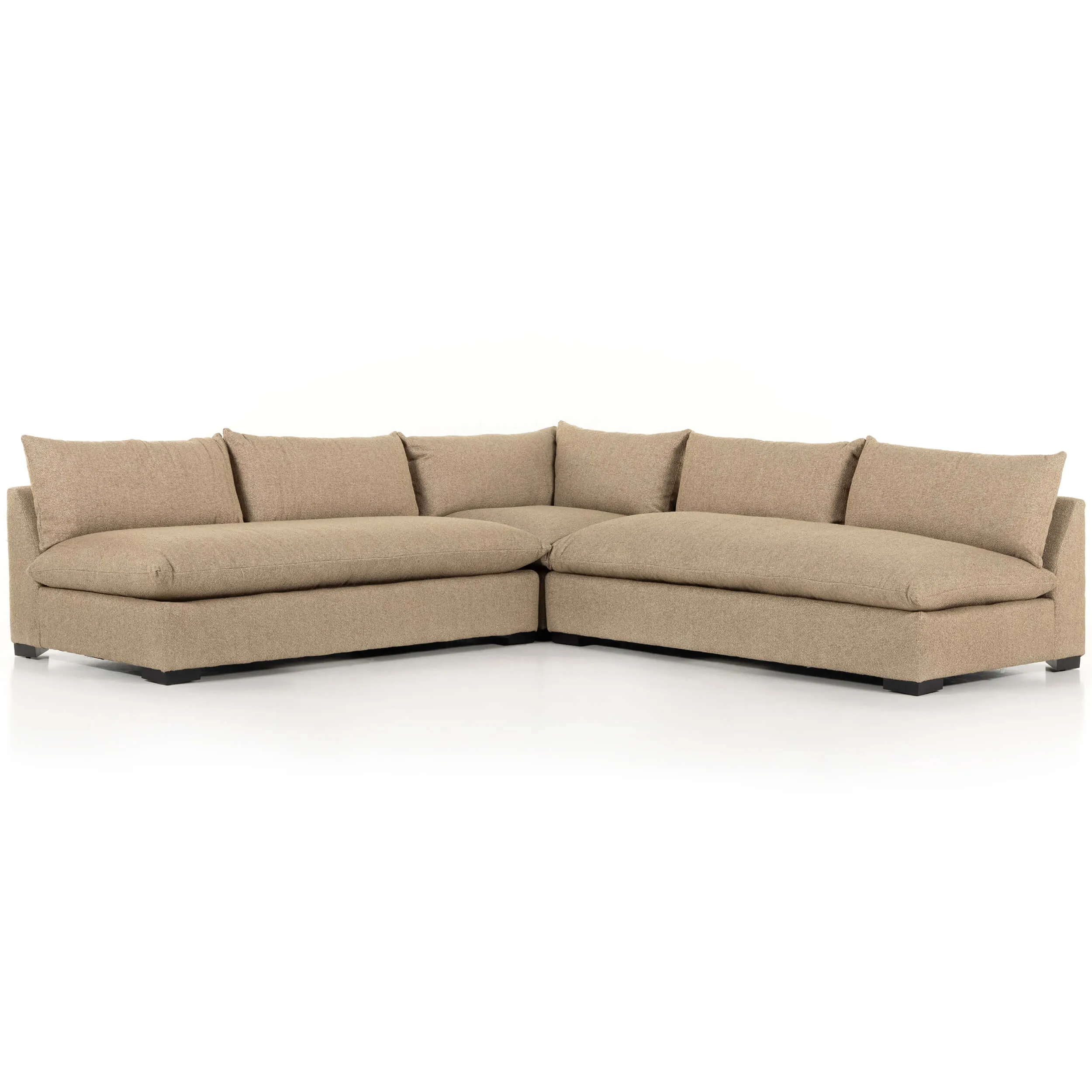 Grant 3 Piece Sectional, Heron Sand