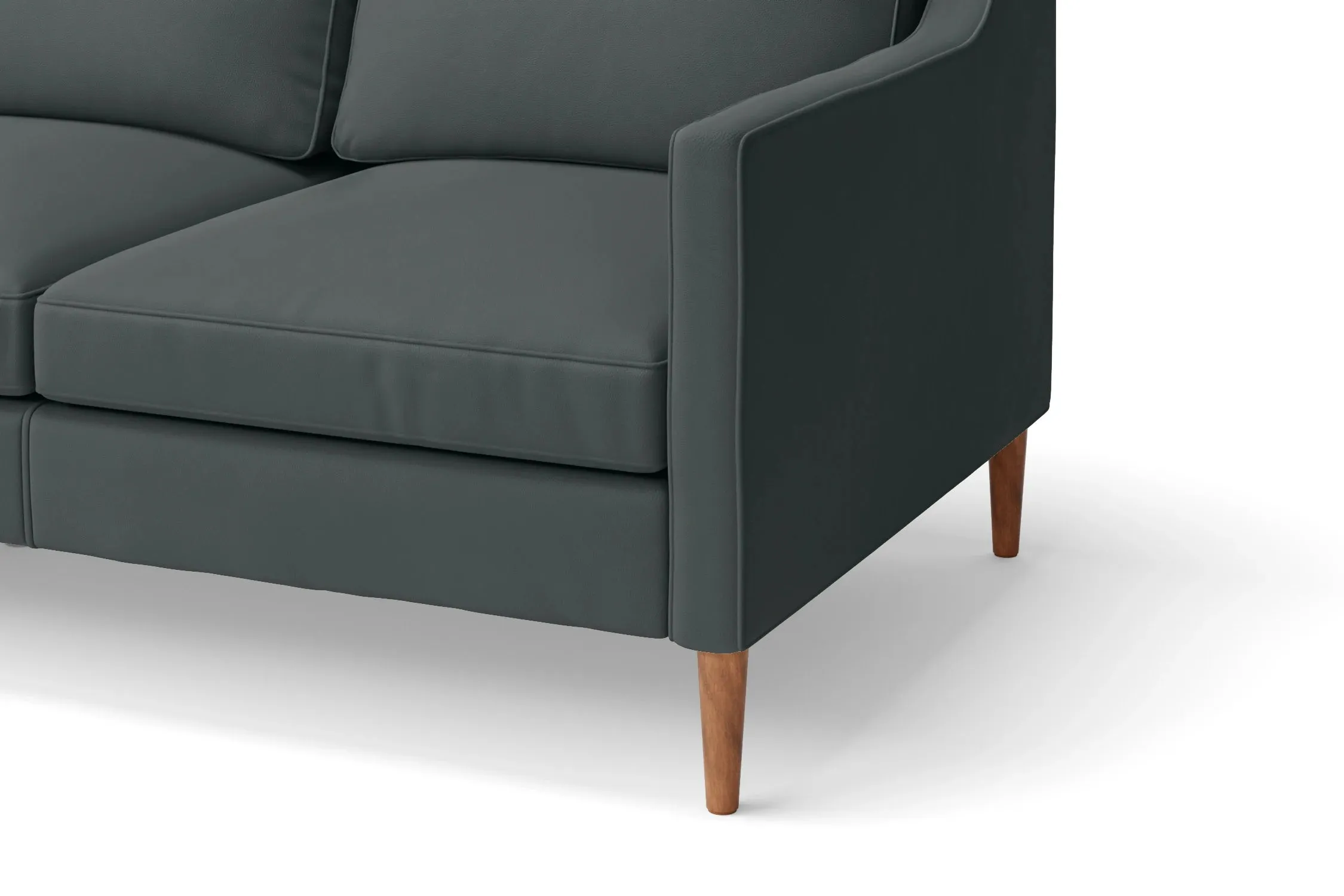 Greco 2 Seater Sofa Slate Leather