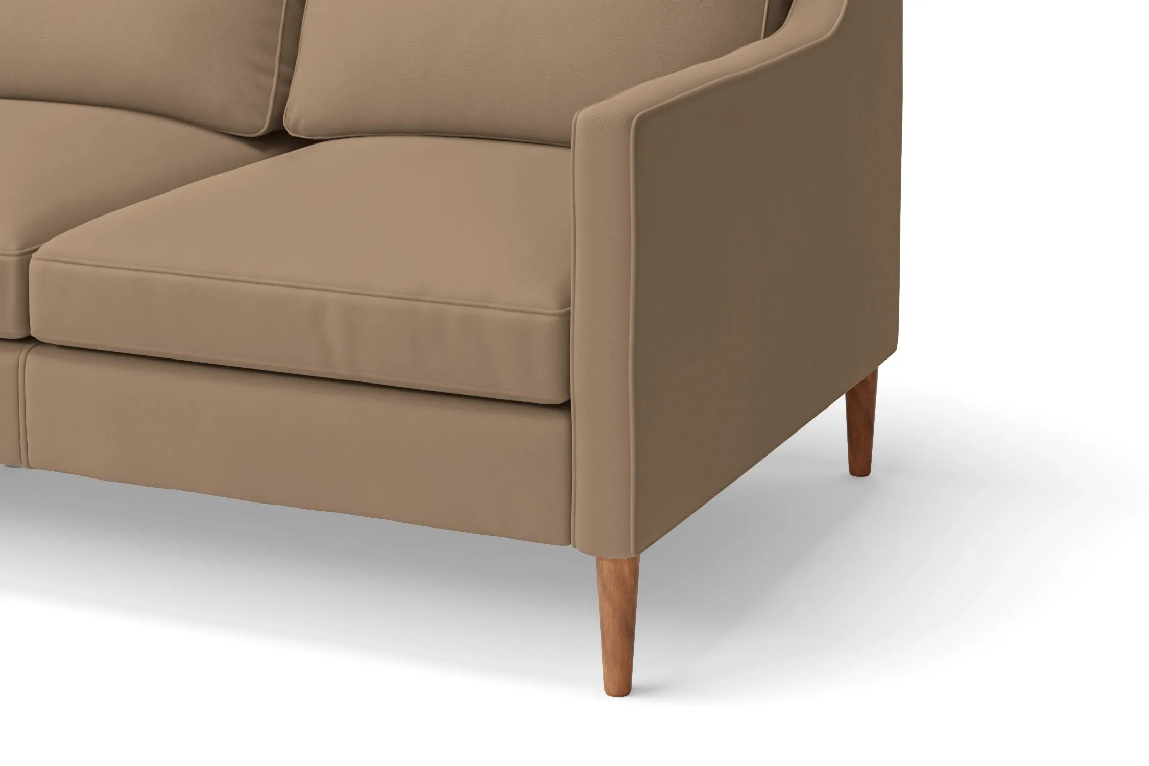 Greco 2 Seater Sofa Stone Leather