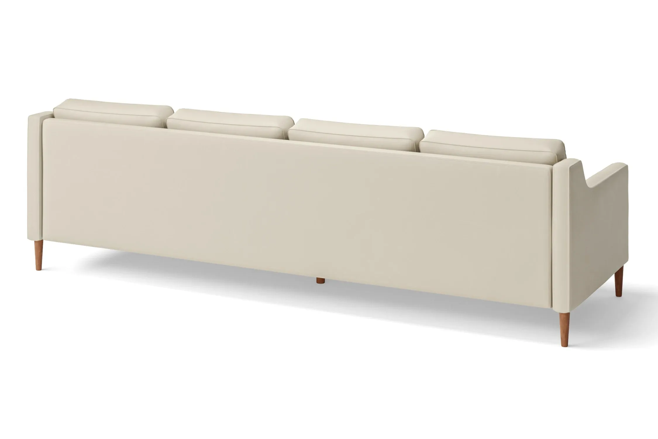 Greco 4 Seater Sofa Cream Leather