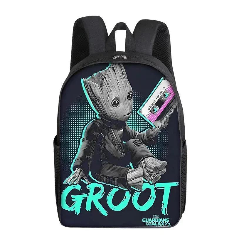 Groot Marvel Cartoon Backpack for Students - Cute Superhero Knapsack for Men, Women, and Kids - Perfect Gift Idea