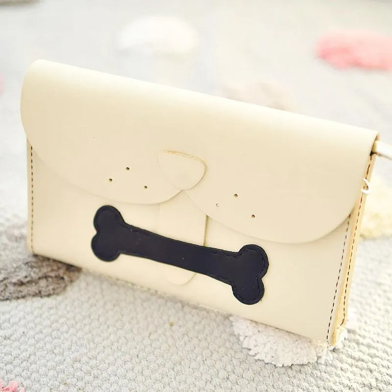 Handmade Leather Cute Dog Round Bag Chain Shoulder Bag Personalized Monogrammed Gift Custom Chain Crossbody Bag Purse Chain Shoulder Bag Purse