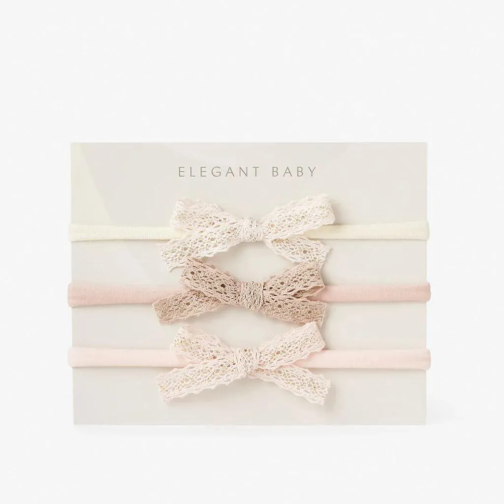 Headband | Bow 3 PK- assorted | Elegant Baby