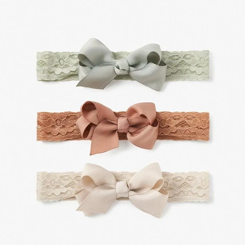 Headband | Bow 3 PK- assorted | Elegant Baby