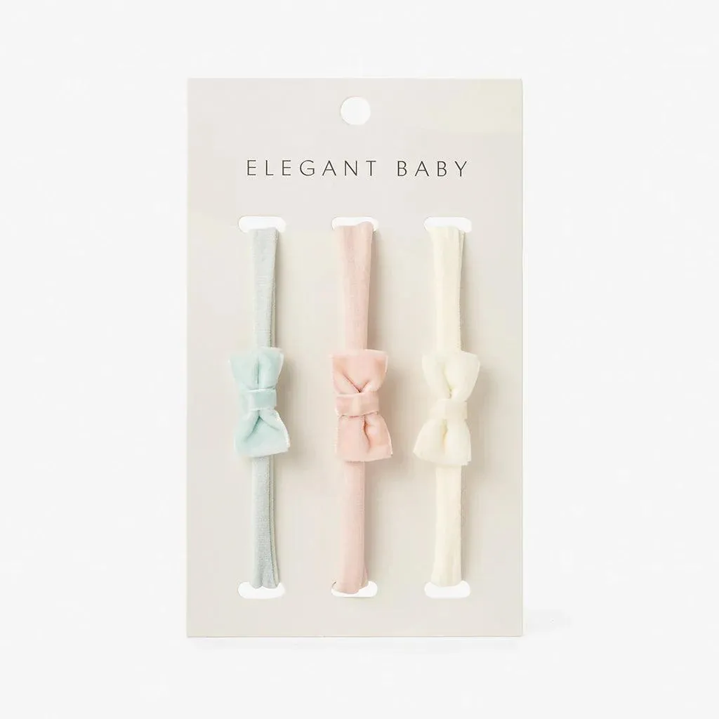 Headband | Bow 3 PK- assorted | Elegant Baby