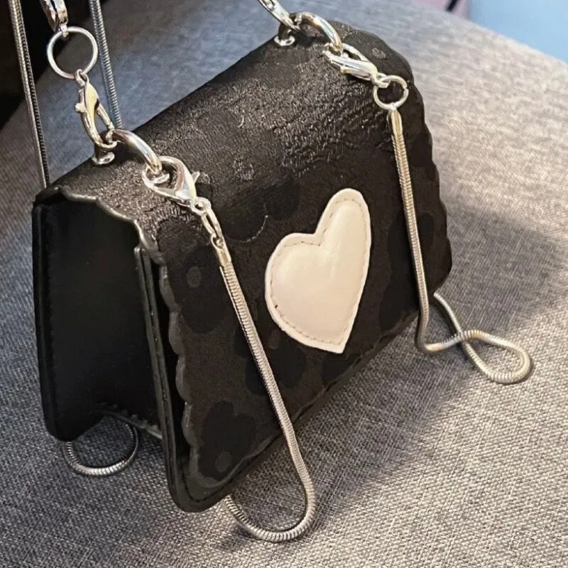 Heart Flap Shoulder Bag