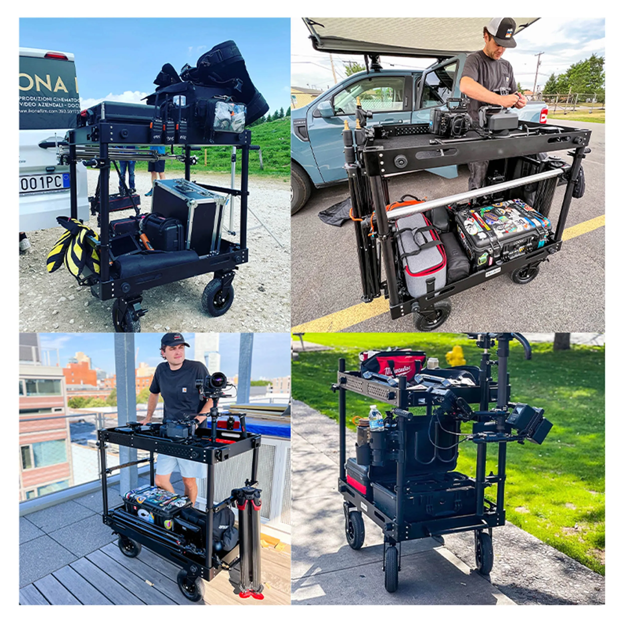 Heavy-Duty Foldable Video Production Cart