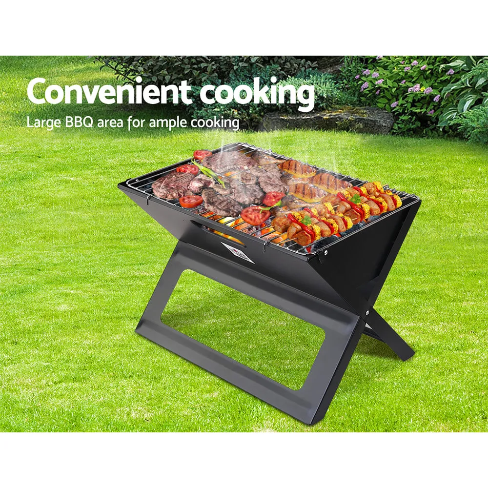 Heavy-Duty Portable Charcoal BBQ Grill & Smoker - Grillz