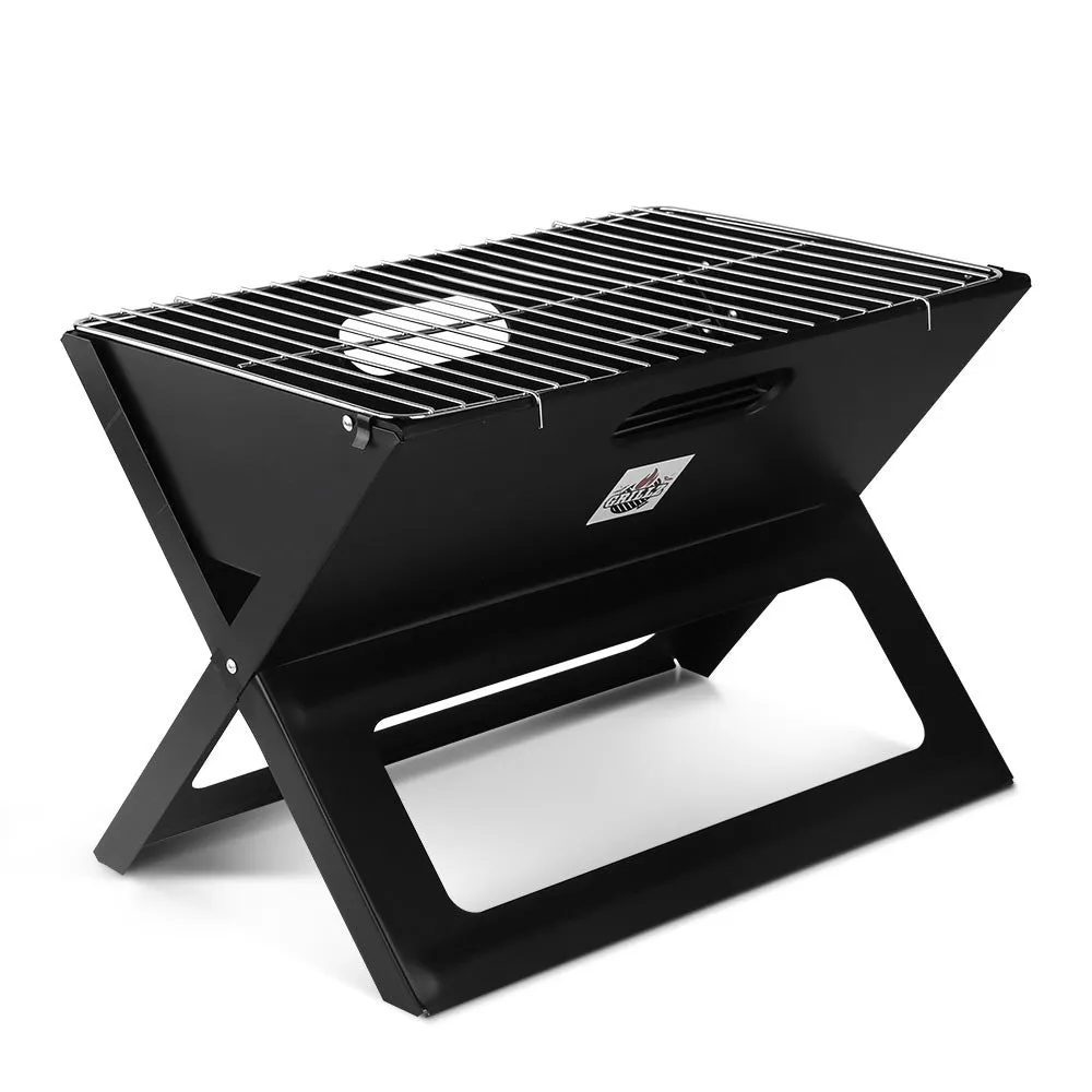 Heavy-Duty Portable Charcoal BBQ Grill & Smoker - Grillz