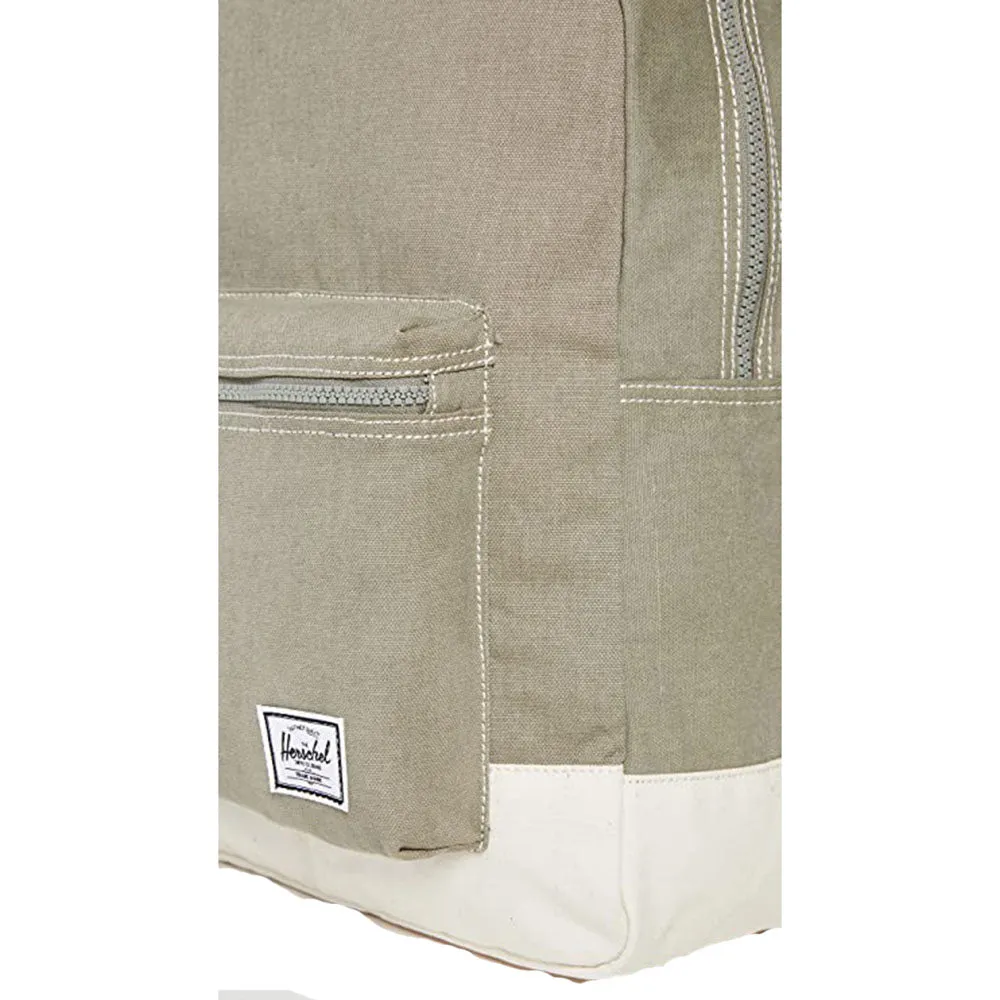 Herschel Men's Vetiver/Natural Daypack Cotton Canvas One Size Backpack - 10076-04921-OS