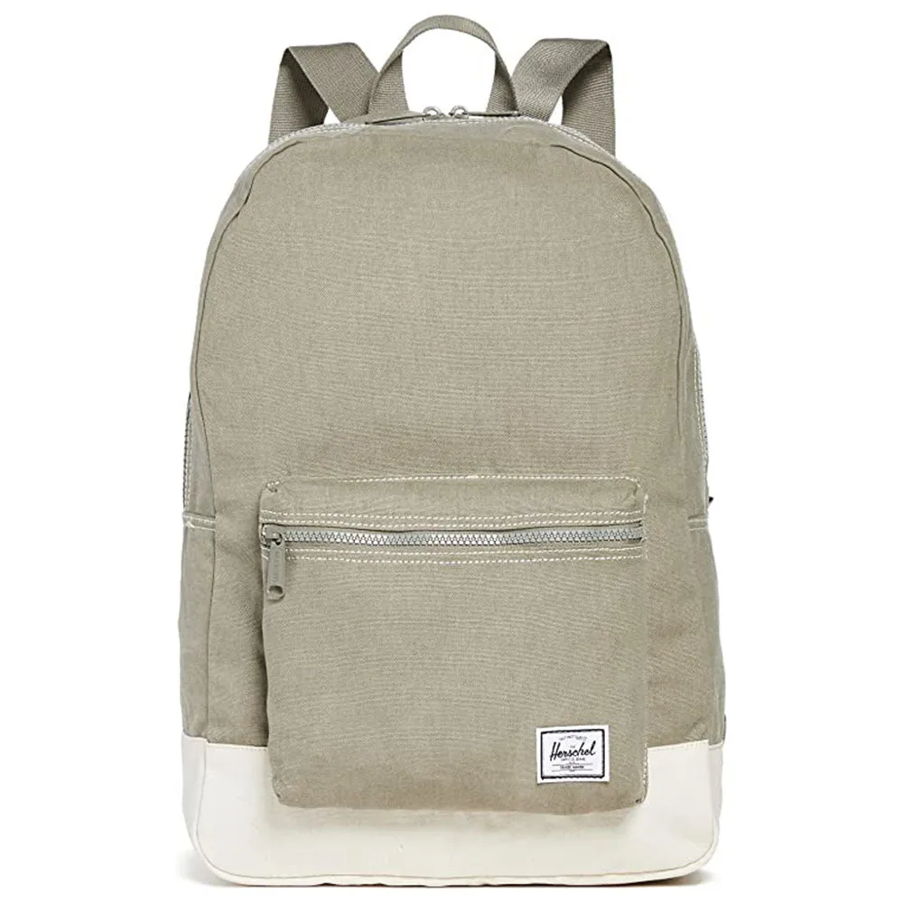 Herschel Men's Vetiver/Natural Daypack Cotton Canvas One Size Backpack - 10076-04921-OS