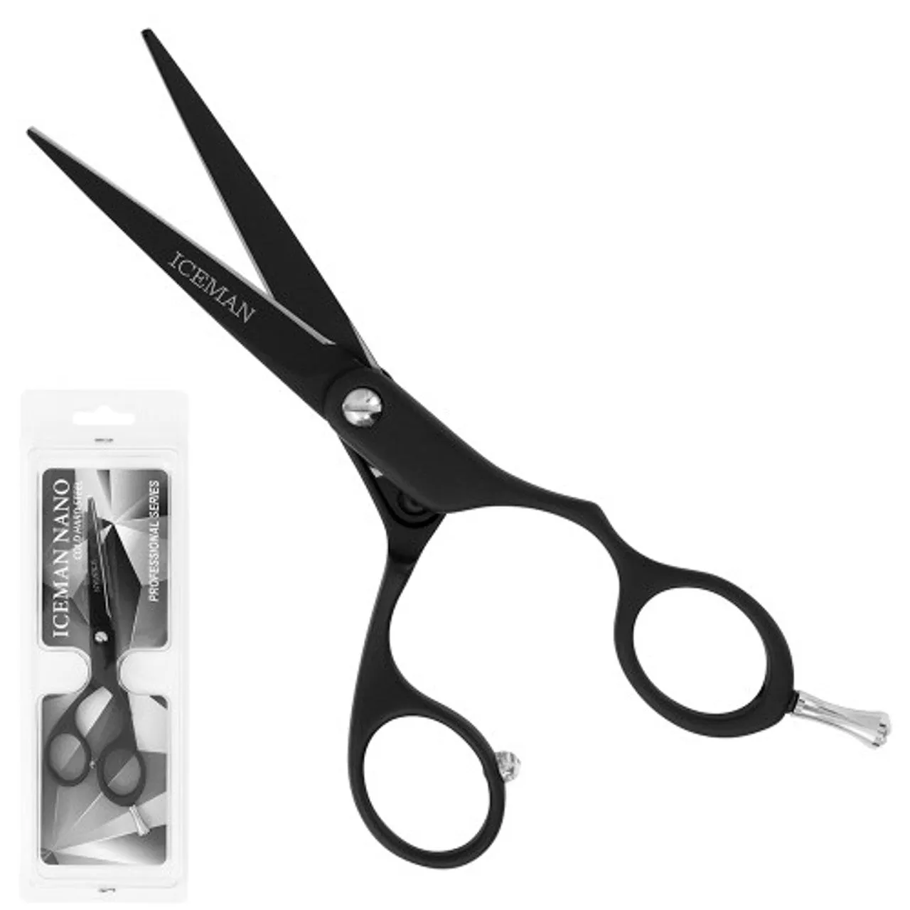 Iceman Black Matt 5.5” Hairdressing Scissors