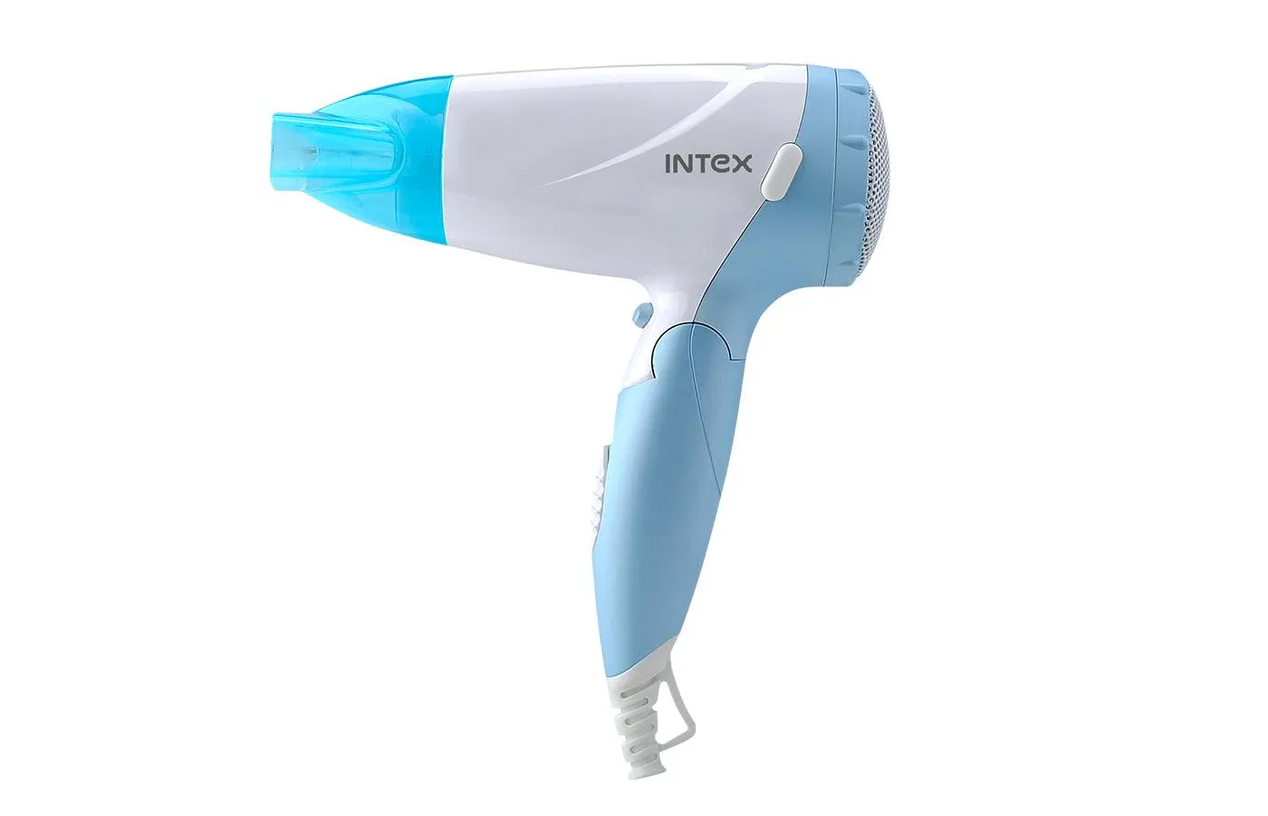 Intex 1500W Foldable Hair Dryer with 2 Speed and Heat Settings, Cool Shot Switch and Detachable Concentrator (HD 1503)