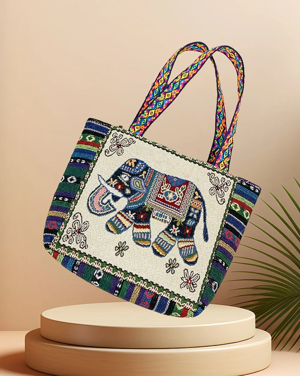 JCBA33008 Vintage Embroidered Fabric Bag - Ethnic Style