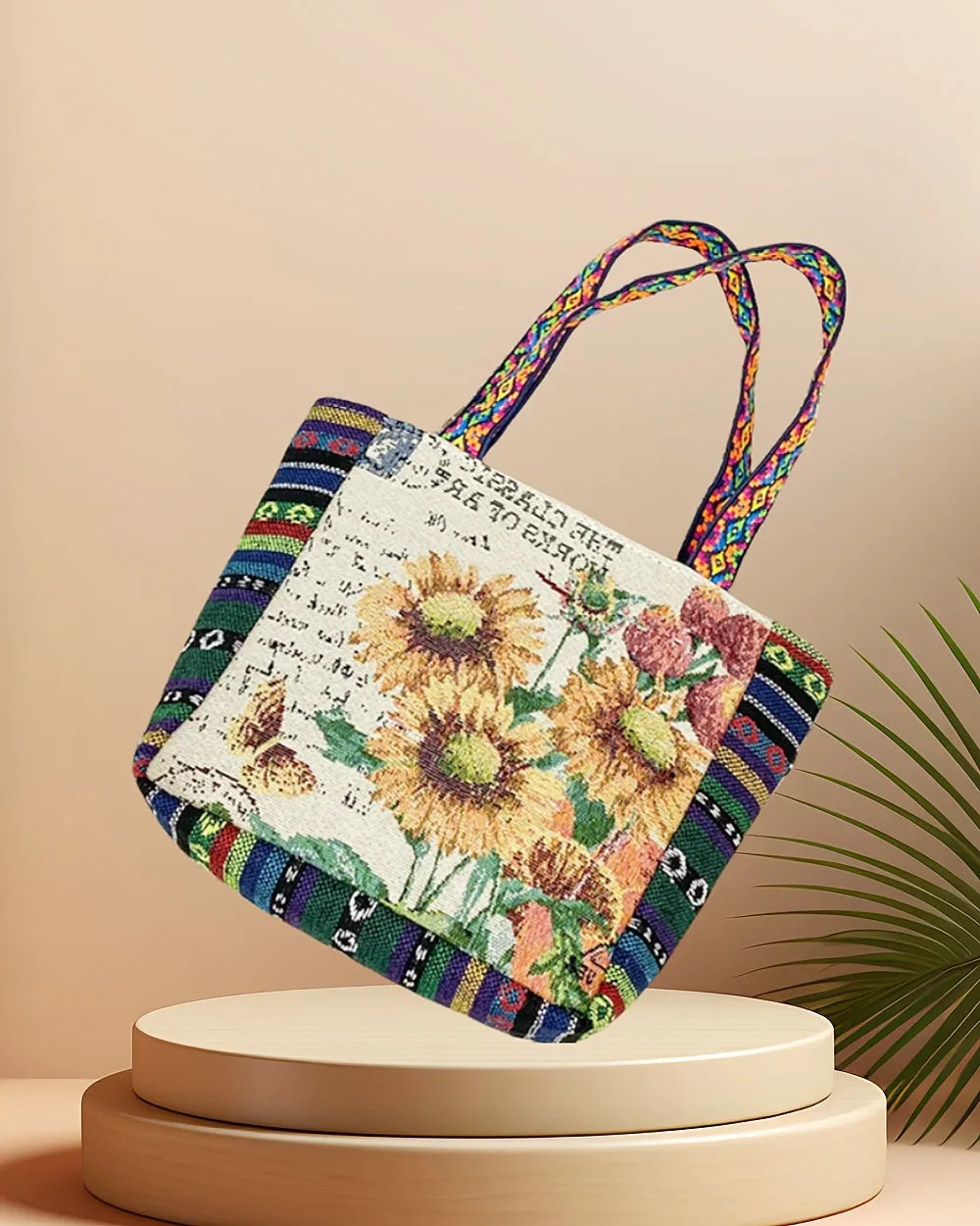JCBA33008 Vintage Embroidered Fabric Bag - Ethnic Style