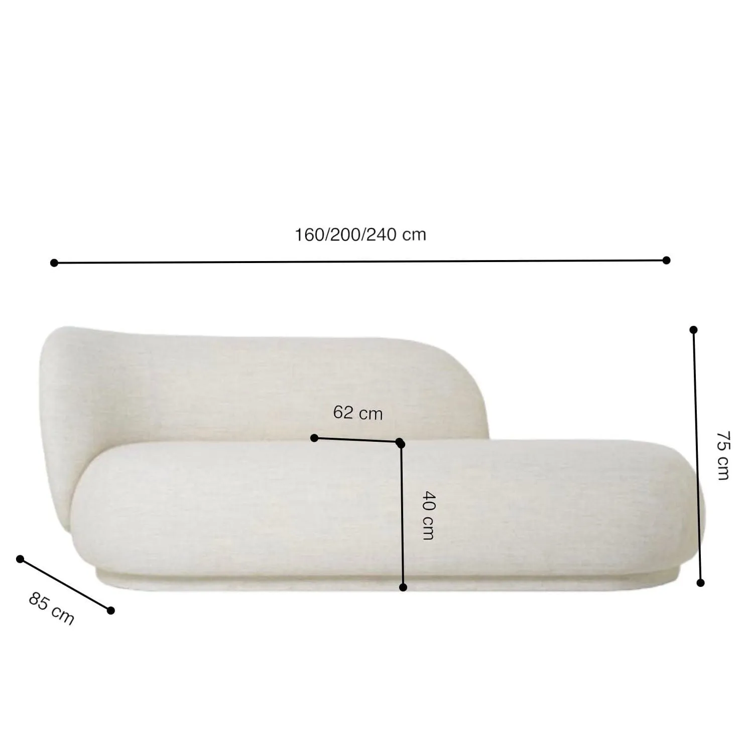 Jerard Scratch Resistant Curve Sofa