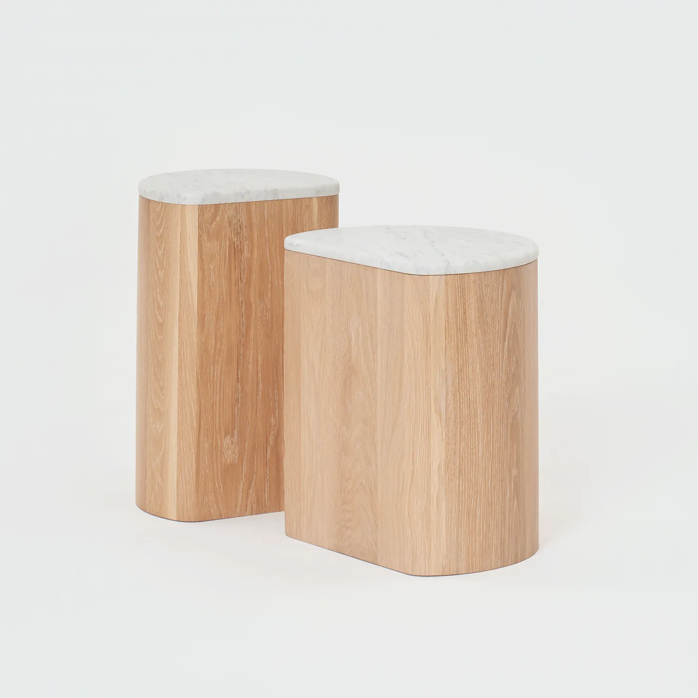 JUNO Carrara Marble Side Table