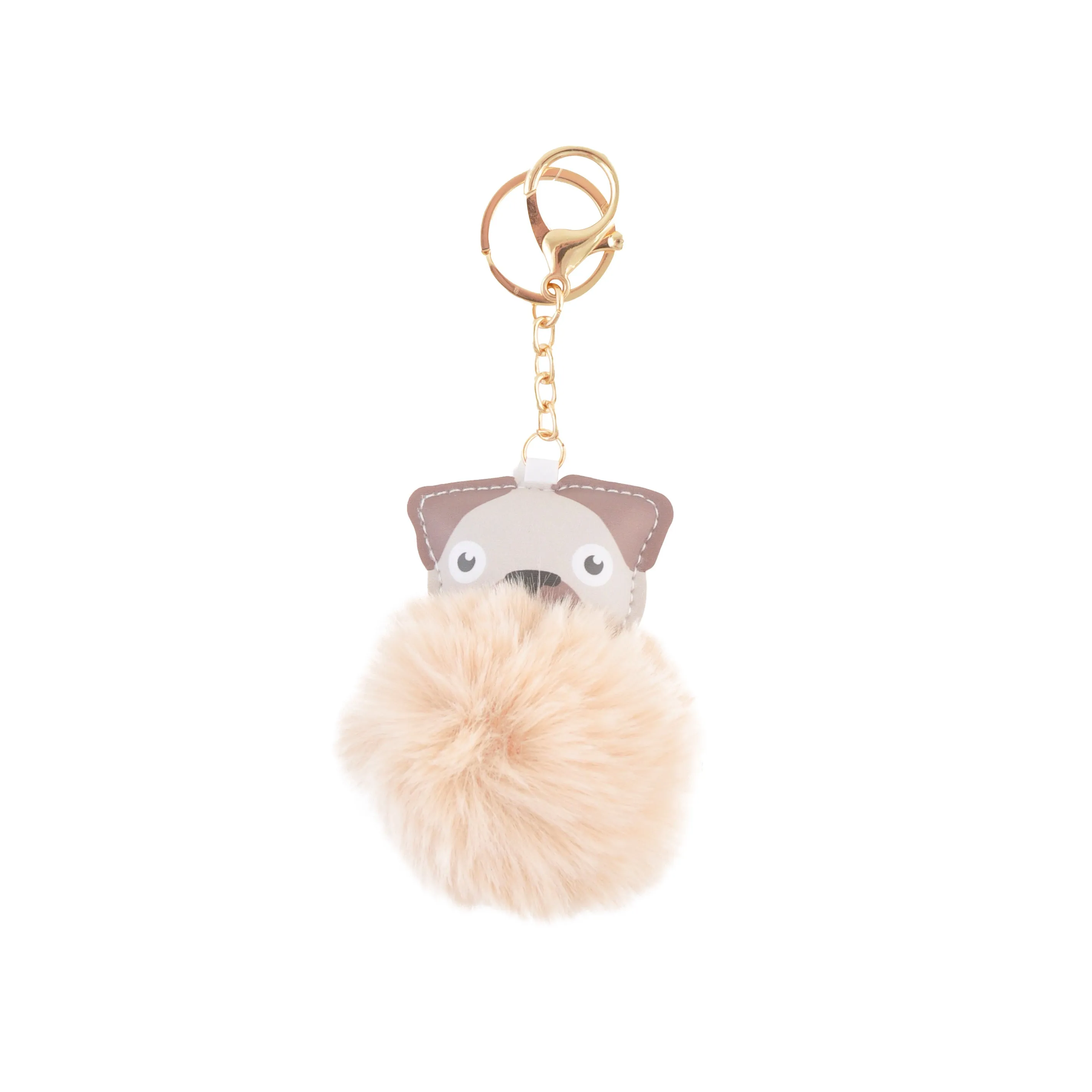 KaiserKids Pom Pom Keyring - PUG