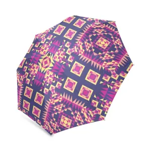 Kaleidoscope Bleu Foldable Umbrella