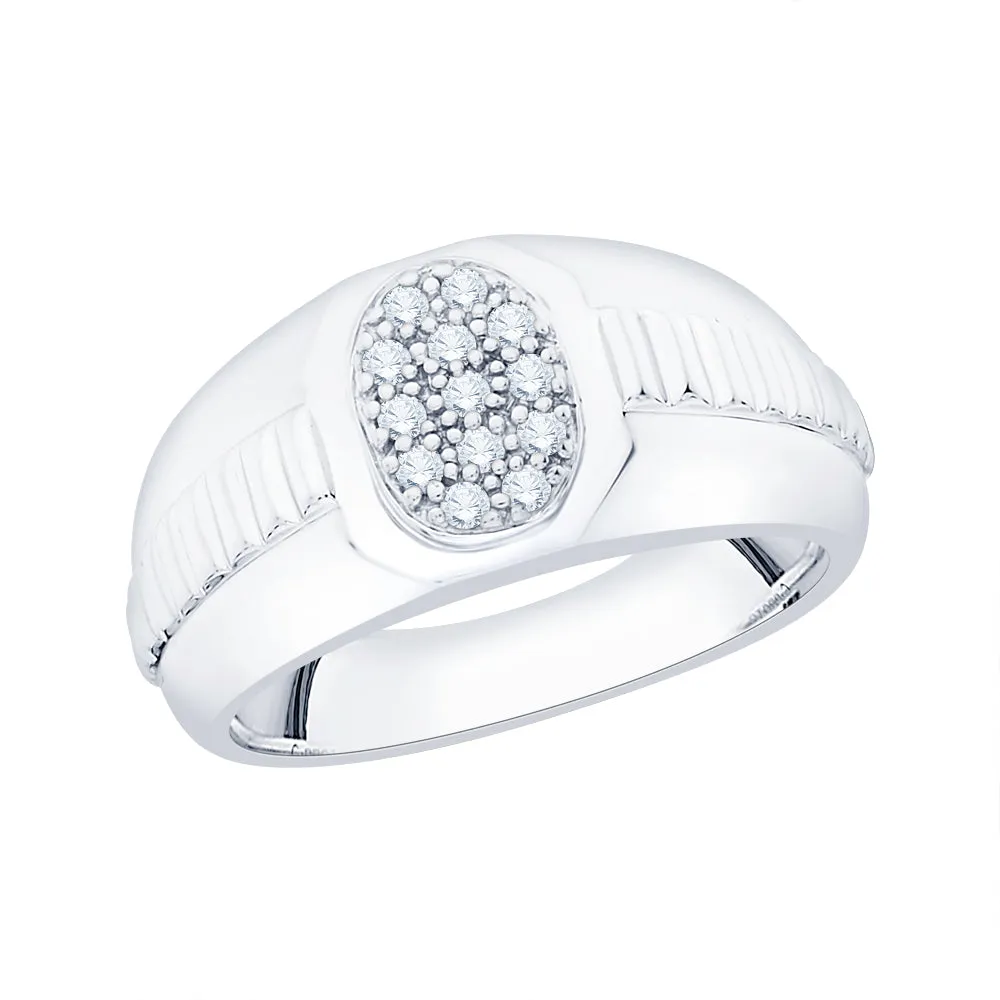 KATARINA Diamond Fashion Men's Ring (1/4 cttw)