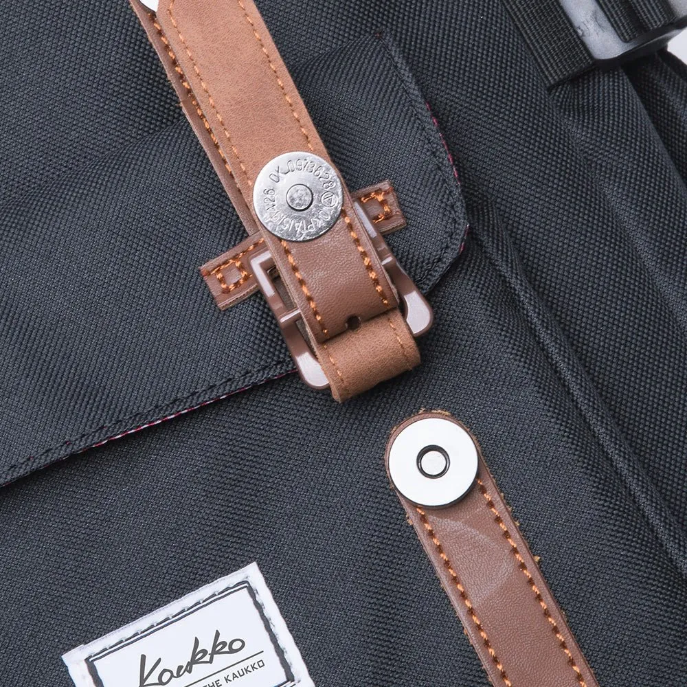 KAUKKO Backpack for city trips, EP5-7 ( Black / 16.1L )